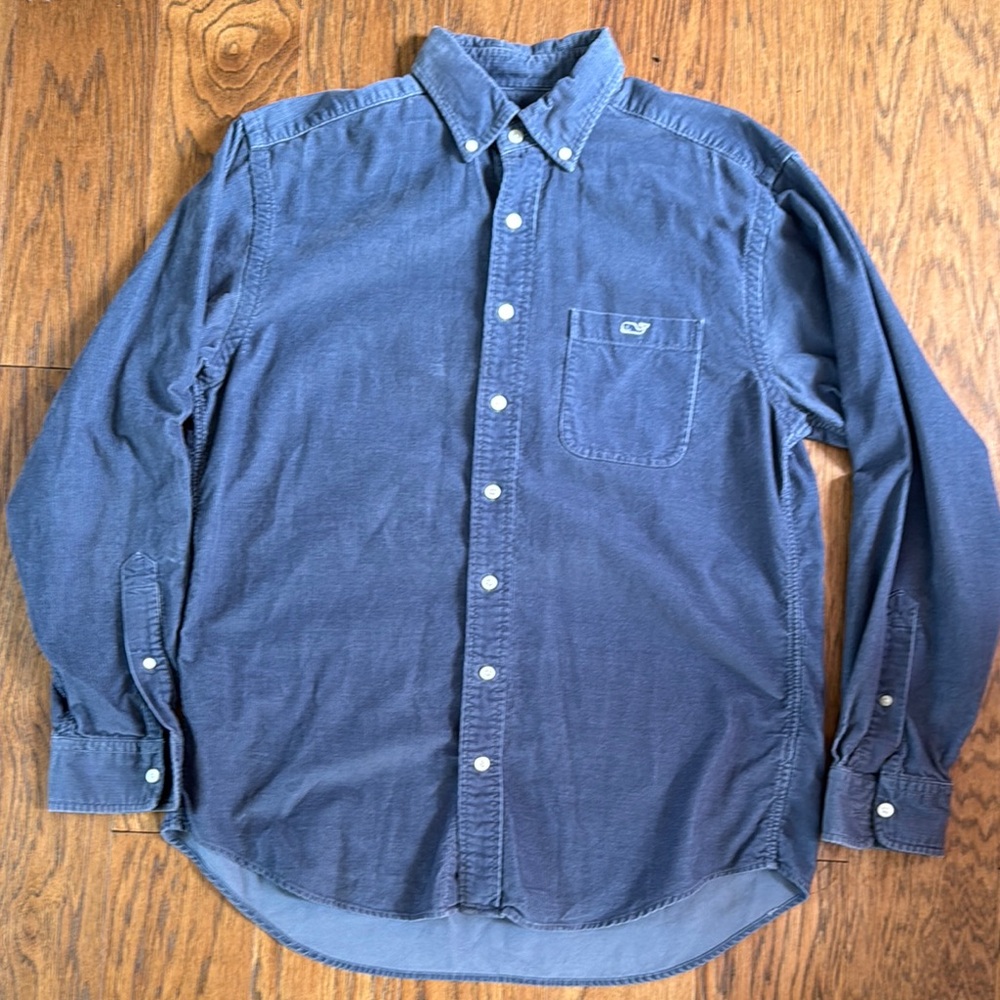 Vineyard Vines Blue Casual Button Down Shirt